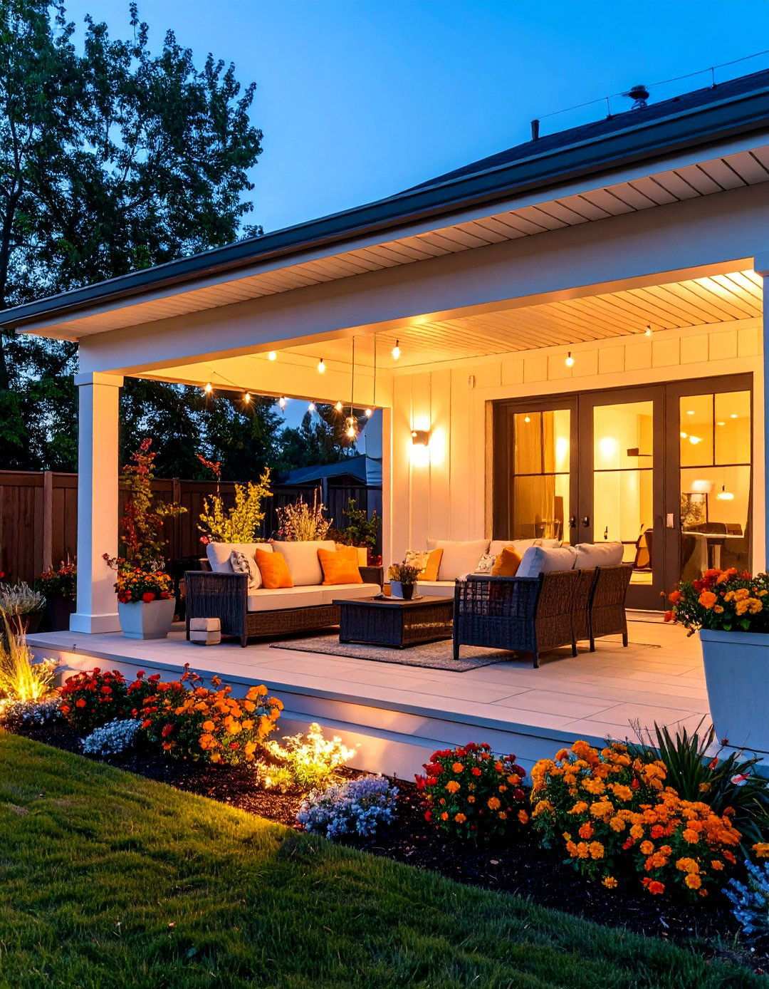 Tech Integrated Modern Porch with Smart Features - 24 Modern Front Porch Ideas