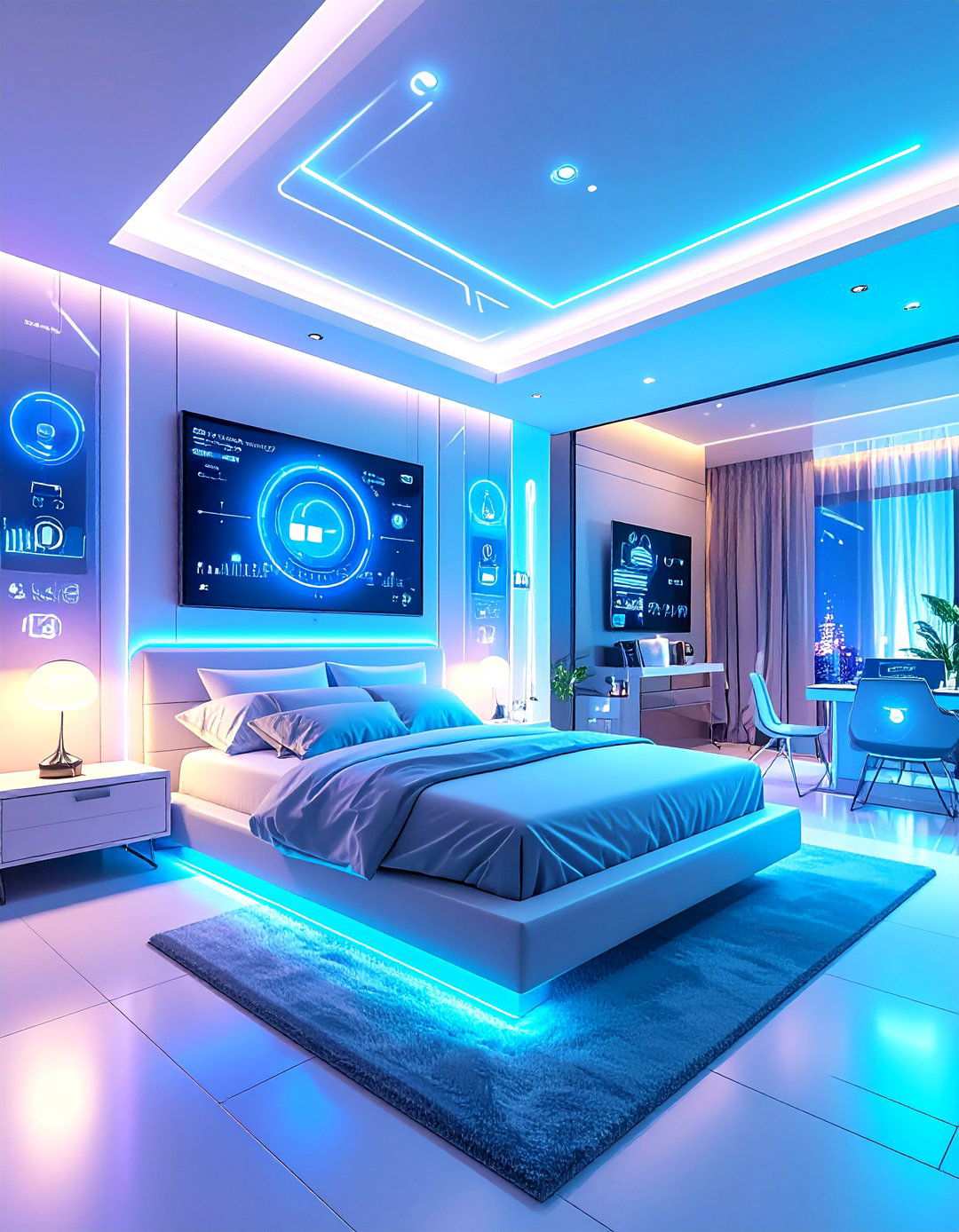 Tech Integrated Smart Room - 24 Spiderman Room Decor Ideas