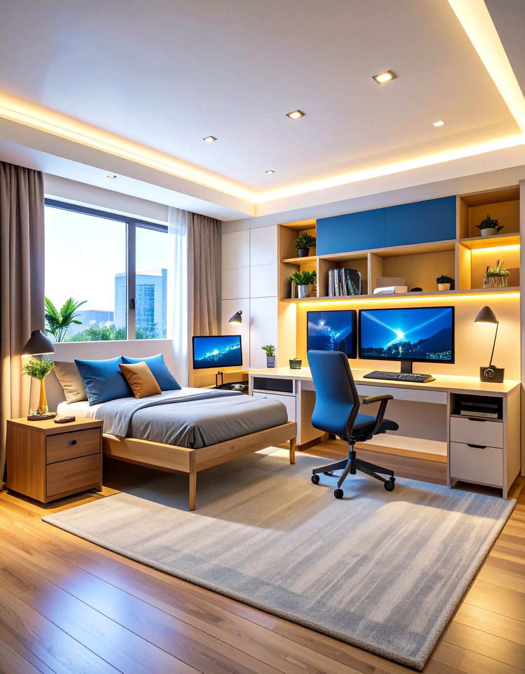 Tech Savvy Study Haven - 24 Tween Bedroom Ideas