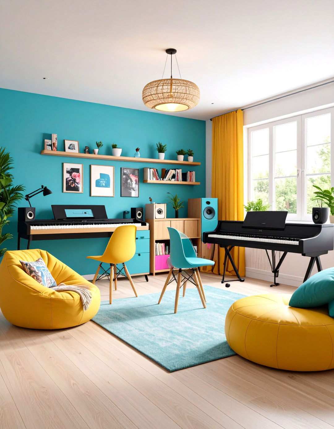 Teen Music Room Studio Design - 24 Piano Room Ideas