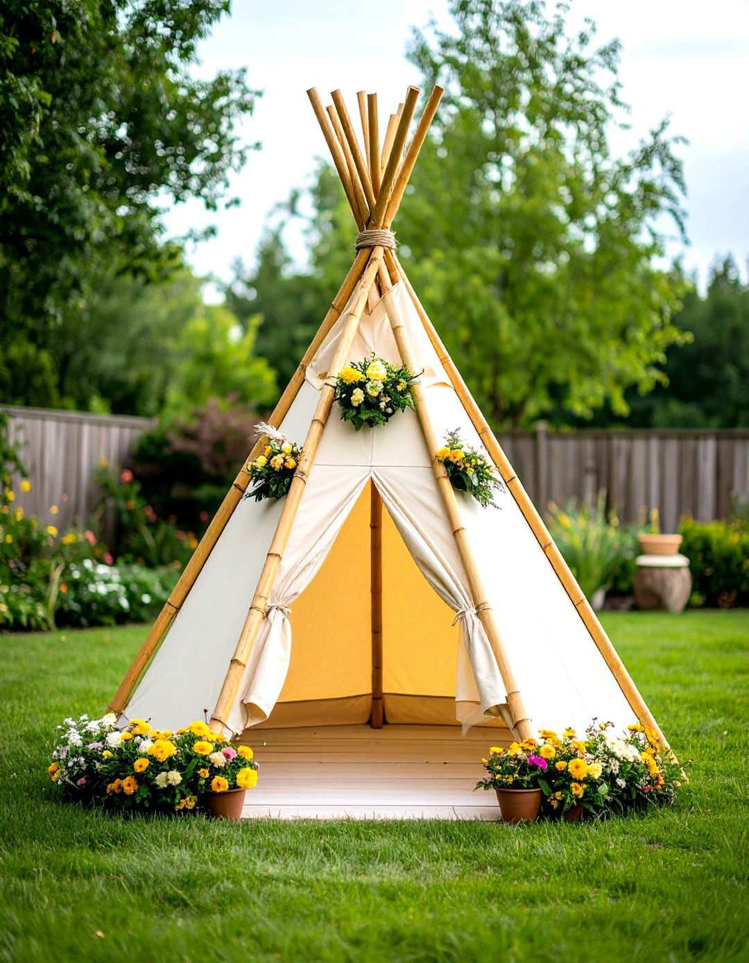 Teepee Style Plant Support - 24 Tomato Trellis Ideas