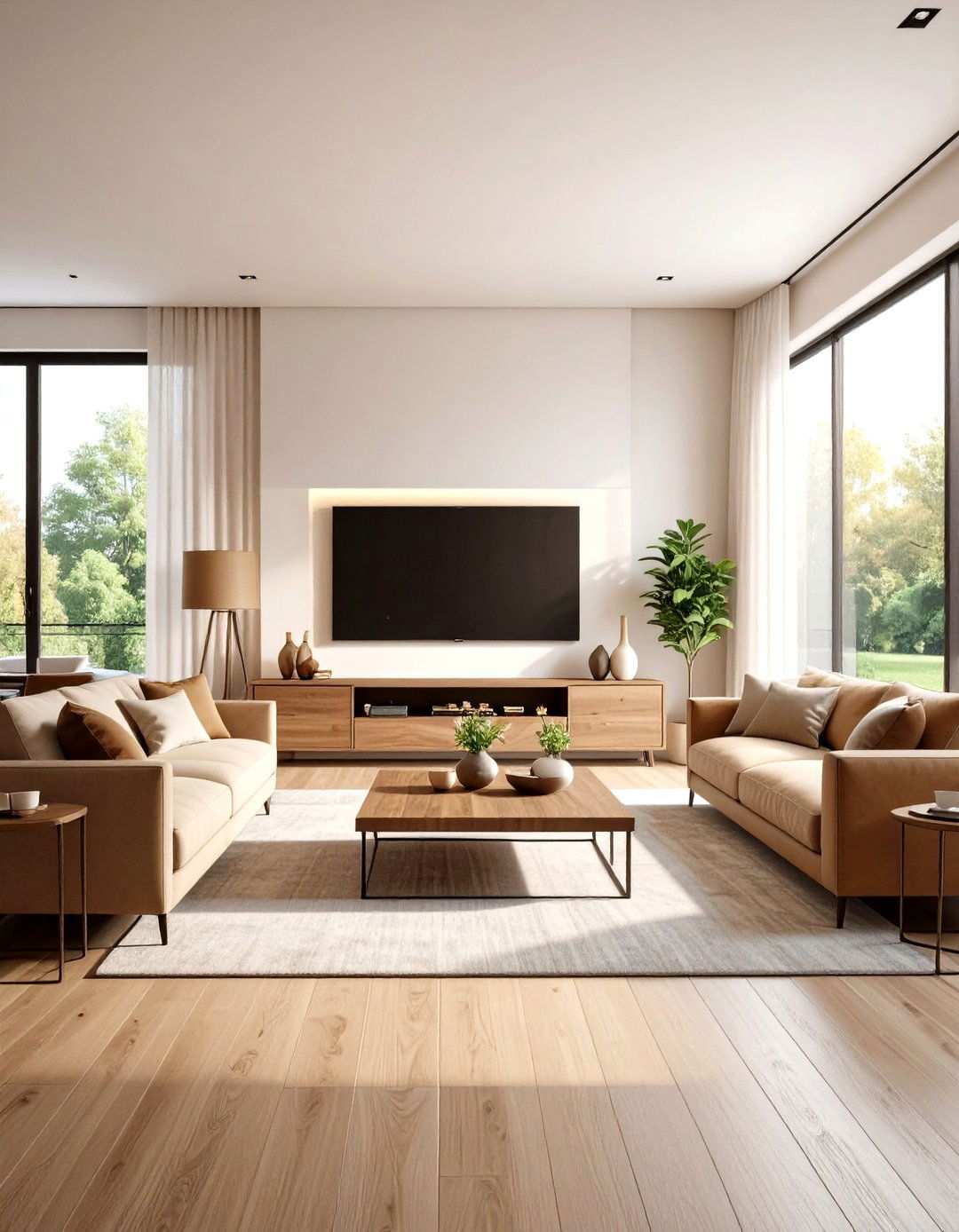Television Centered Entertainment Hub - 24 Living Room Layout Ideas