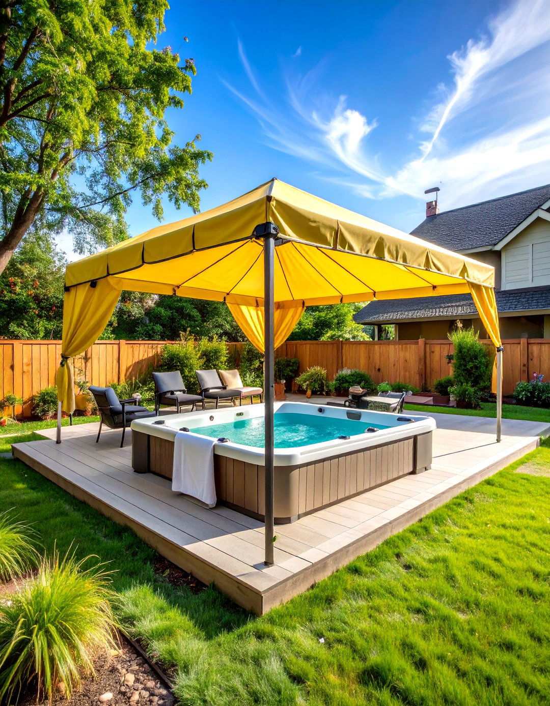 Temporary Canopy Tent Structure - 24 Hot Tub Enclosure Ideas