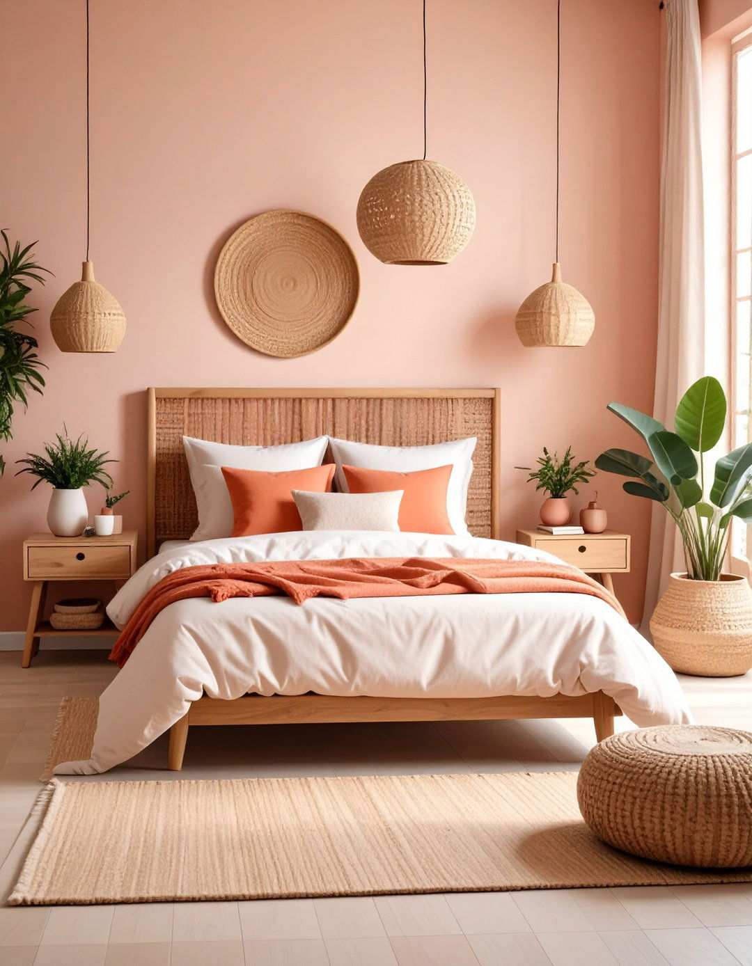 Terracotta and Pink Earthy Blend - 24 Pink Bedroom Ideas