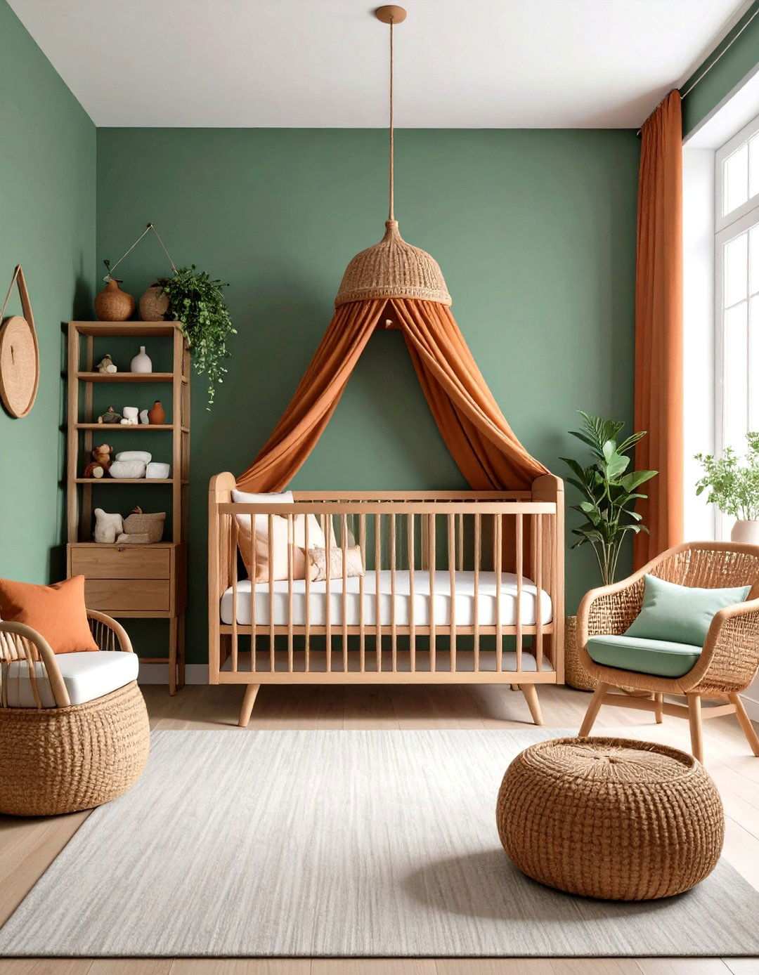 Terracotta and Sage Harmony - 24 Sage Green Nursery Ideas