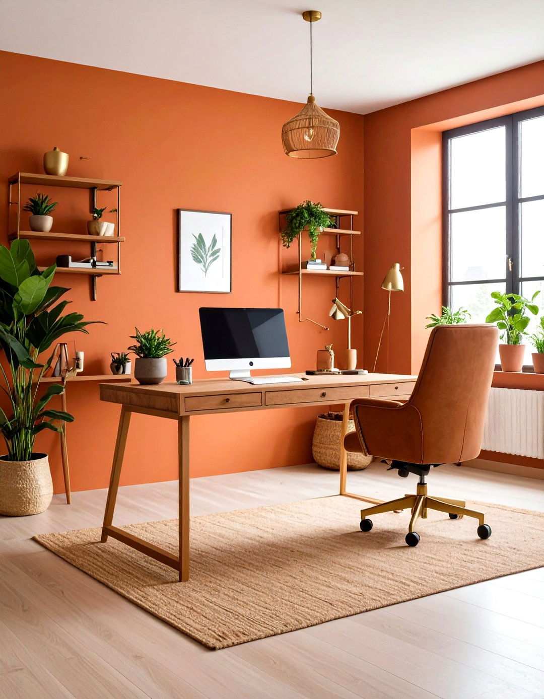 Terracotta Creative Energy Hub - 24 Home Office Paint Colors