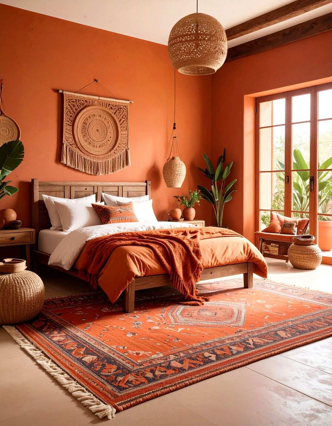 Terracotta Earth Tones - 24 romantic bedroom ideas