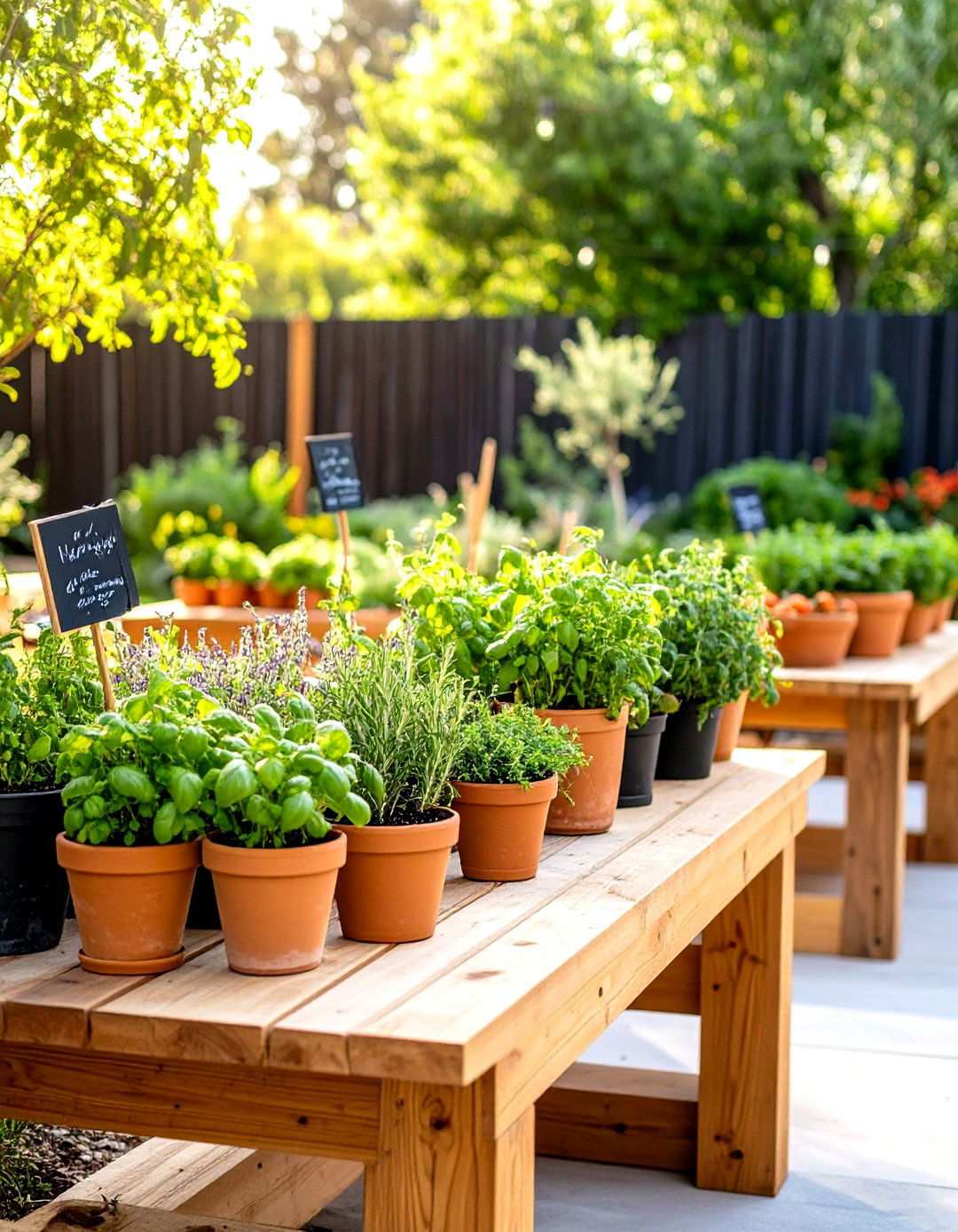 Terracotta Kitchen Garden Reception Features - 24 Terracotta Wedding Décor Ideas