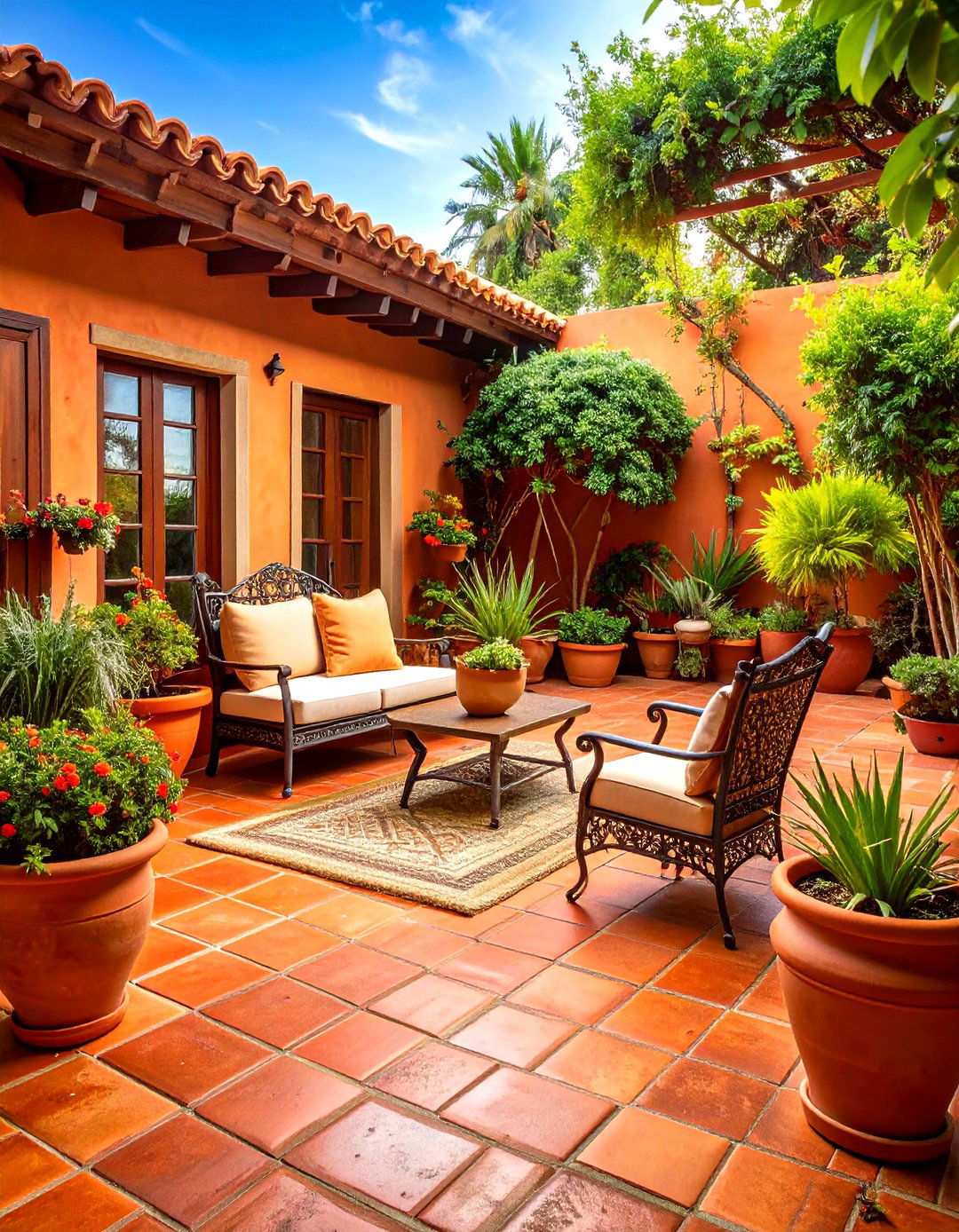 Terracotta Mediterranean Style - 24 patio tile ideas