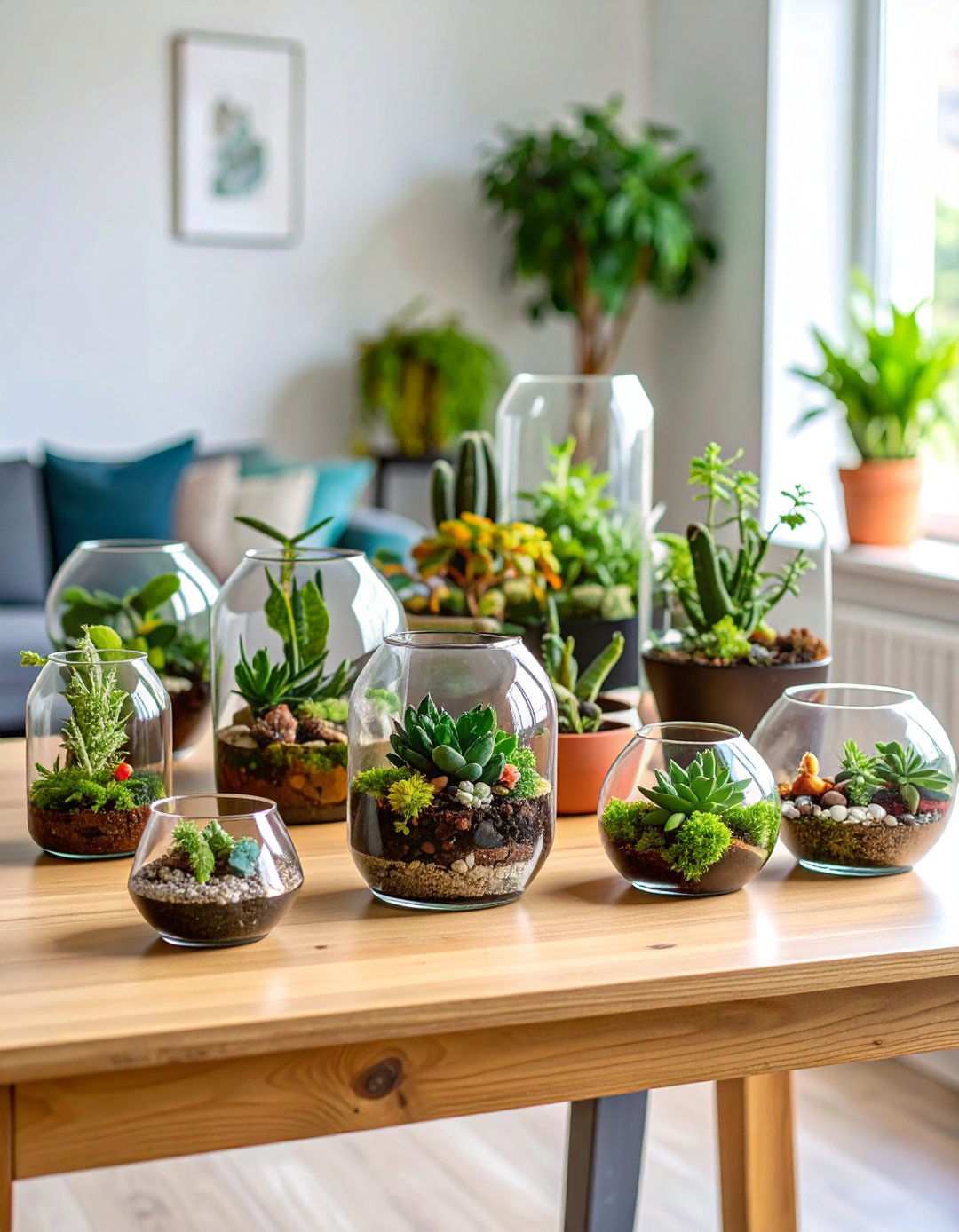 Terrarium Collection Displays - 24 Plant Room Ideas