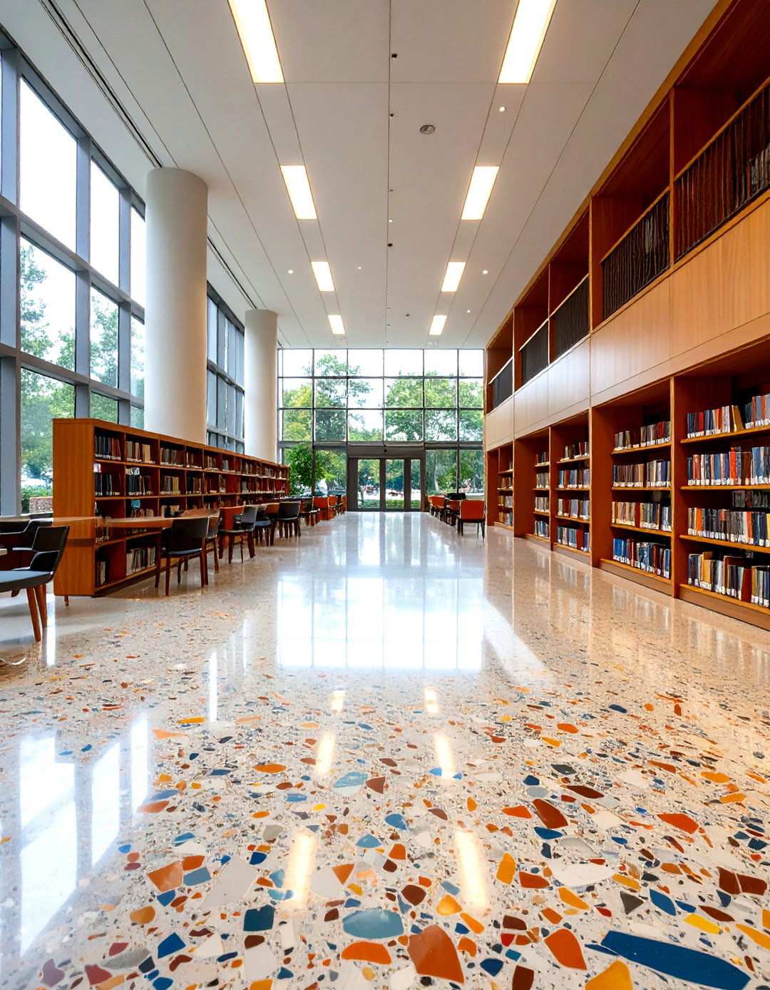 Terrazzo Style Aggregate Floors with Polished Beauty - 24 Types of Concrete Floor Finishes