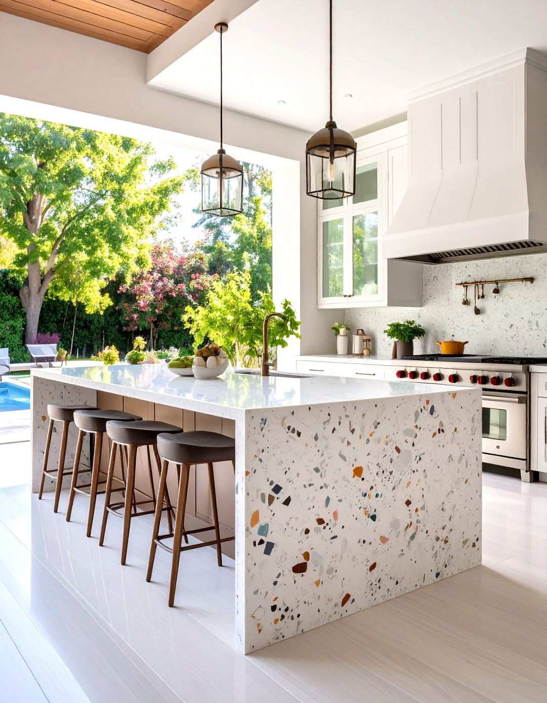 Terrazzo Venetian Style Elegance - 24 Outdoor Kitchen Countertop Ideas
