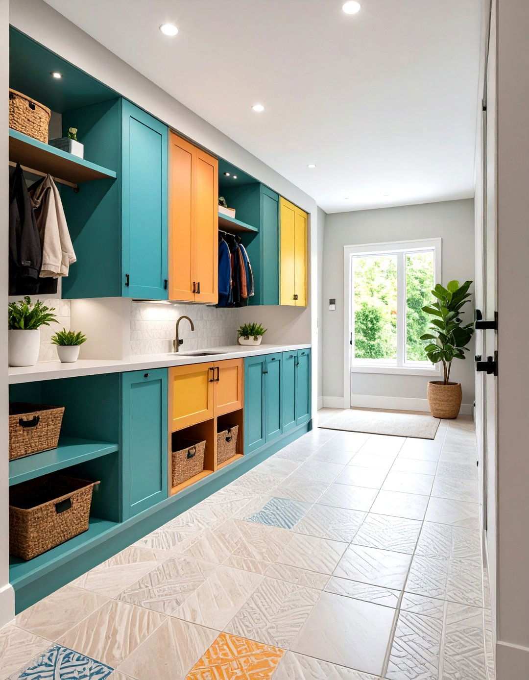 Textured Ceramic Surfaces - 24 Mudroom Tile Floor Ideas
