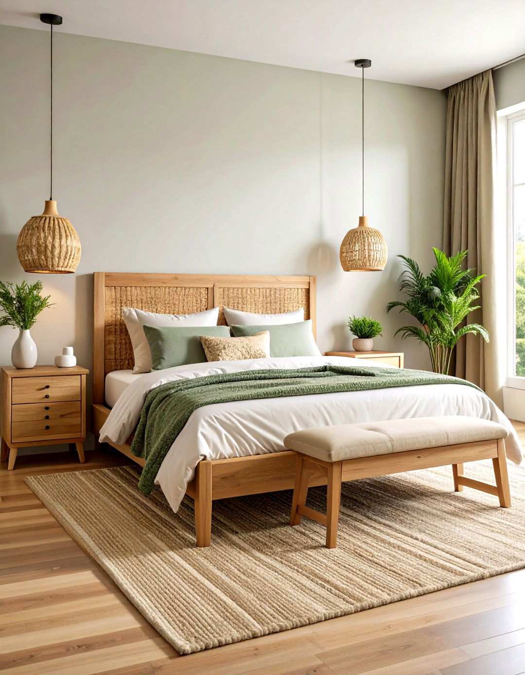 Textured Grasscloth Wallpaper for Cozy Bedrooms - 24 Wallpaper Ideas