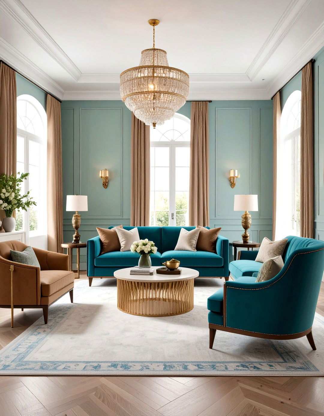 Textured Material Mixed Media - 24 Living Room Wainscoting Ideas