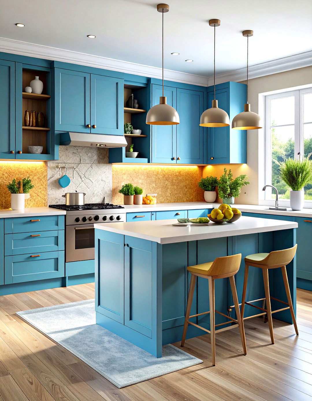 Textured Surface Linoleum Kitchen Designs - 24 Linoleum Kitchen Flooring Ideas