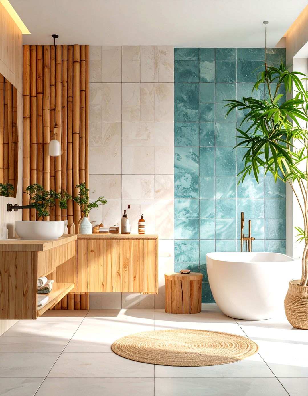 Textured Tile Applications With Tactile Appeal - 24 Spa Like Bathroom Ideas