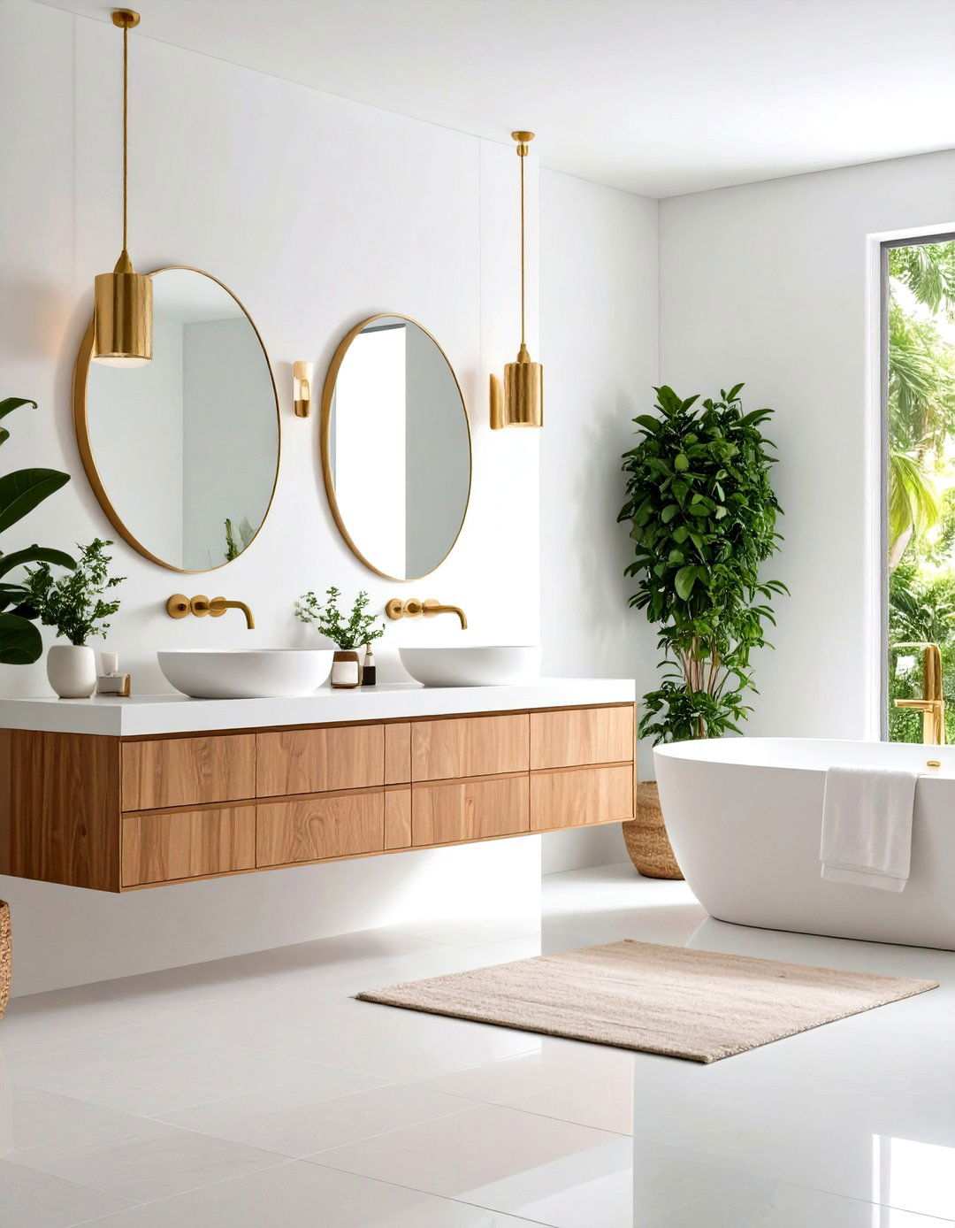 Textured Wall Bathroom Retreat - 24 Spanish Modern Interior Design Ideas