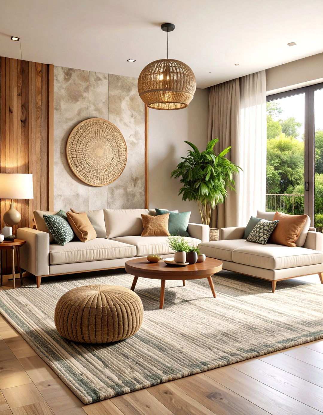 Textured Wall Drama Living Room - 24 Luxury Living Room Ideas