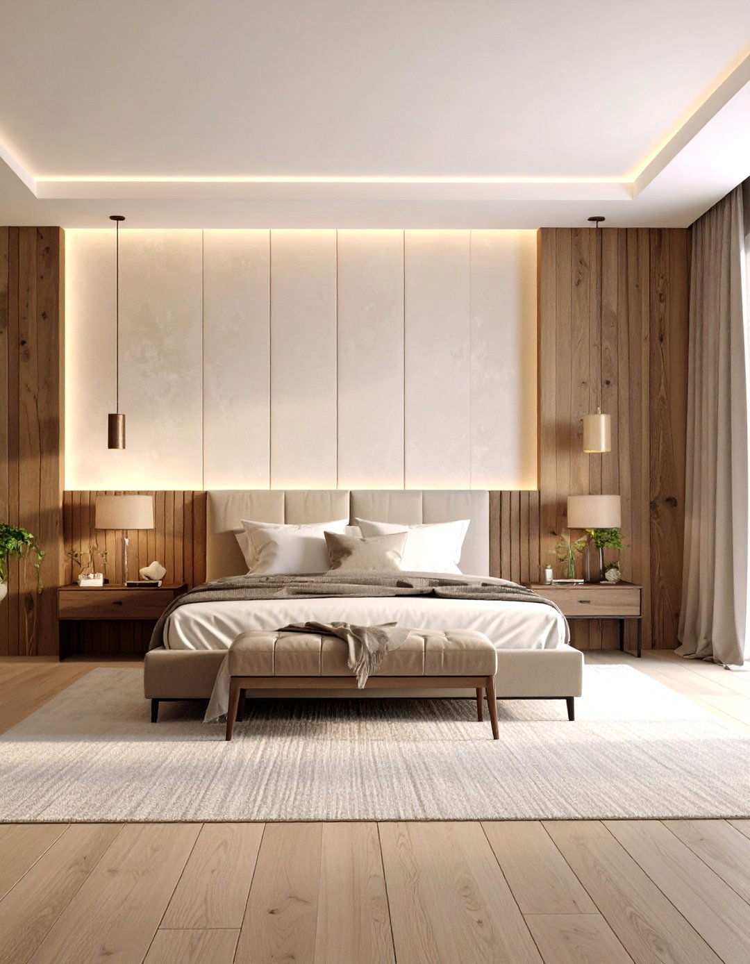 Textured Wall Luxury Bedroom Design - 24 Luxury Interior Design Ideas