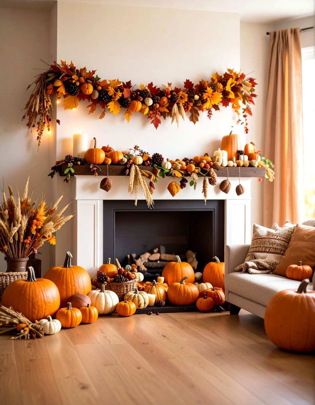 Thanksgiving Gratitude Garland - 24 Mantel Garland Ideas