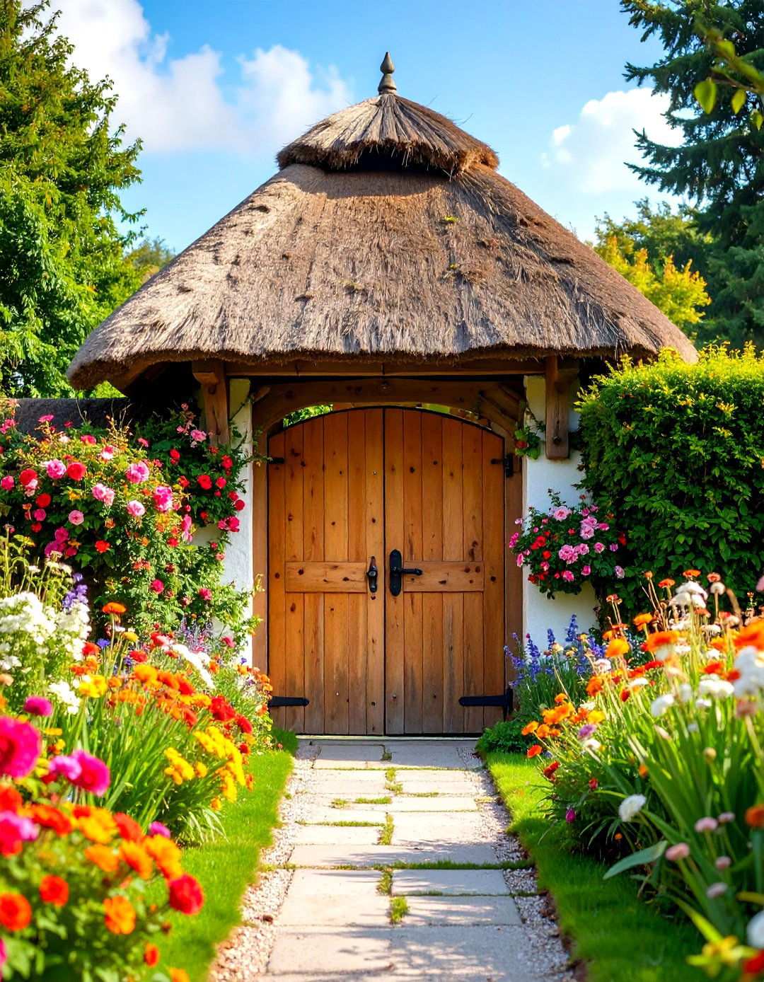 Thatched Roof Garden Gate - 24 Japanese Garden Gate Design Ideas