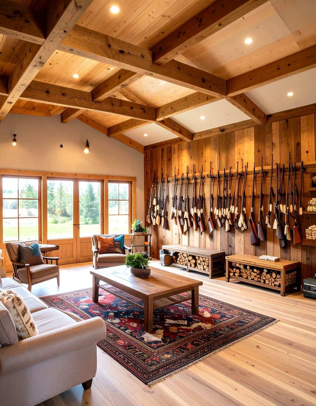Themed Hunting Trophy Room Zones - 24 Hunting Trophy Room Ideas