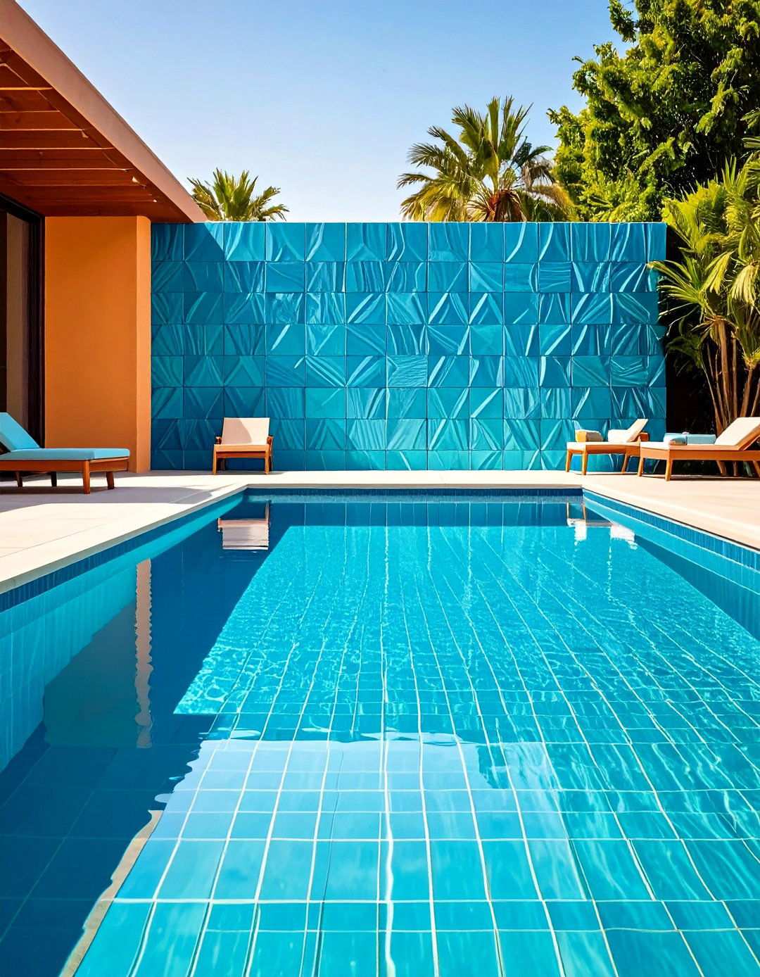 Three Dimensional Pool Textures - 24 Pool Tile Ideas