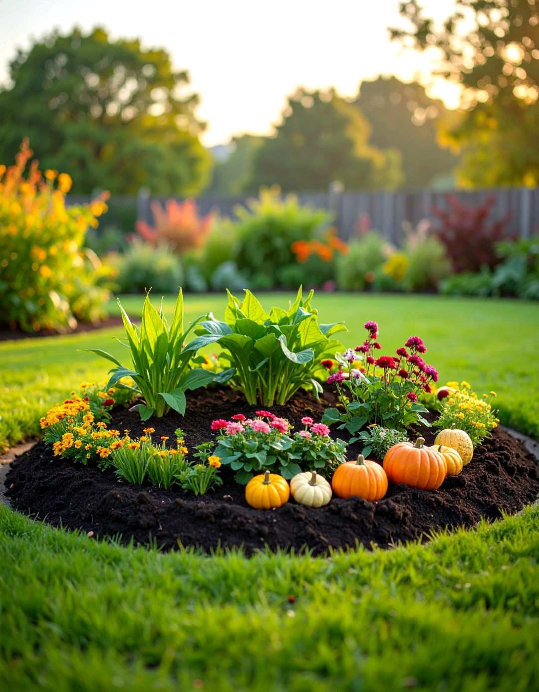 Three Sisters Companion Planting Circle - 24 Vegetable Garden Ideas