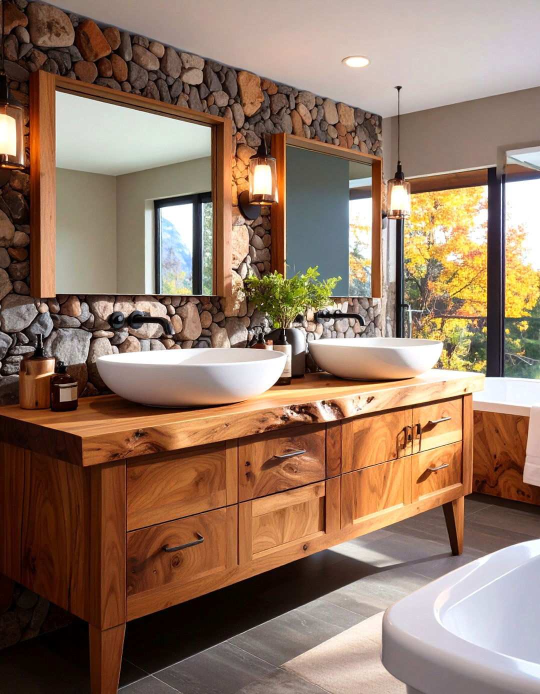 Tidal Pool Inspired Guest Bathroom - 24 Nautical Decor Ideas