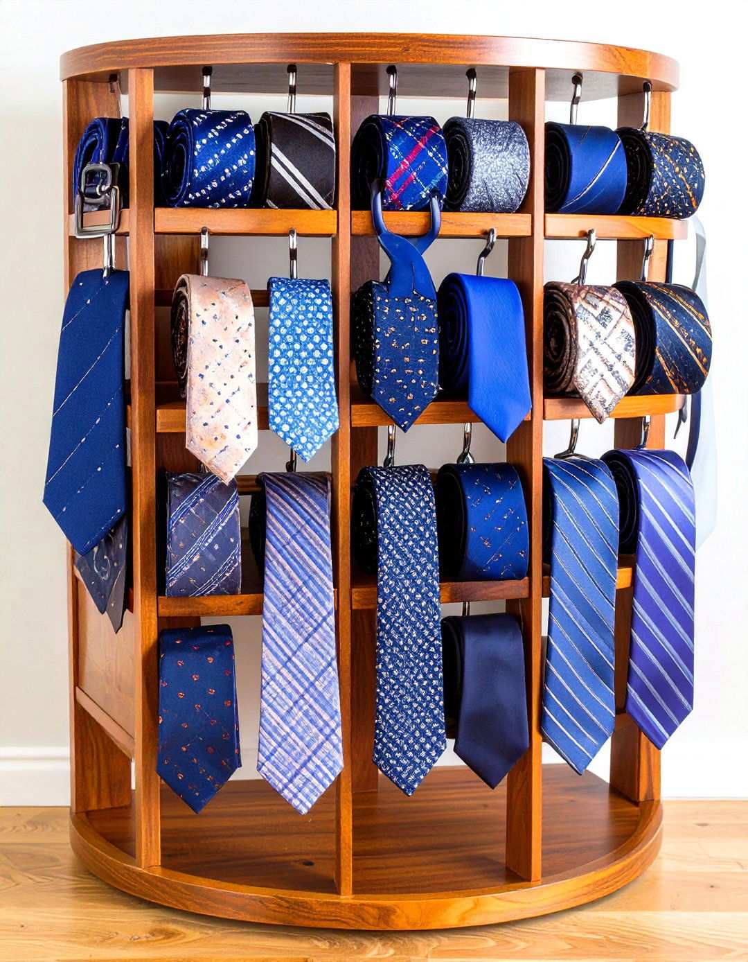 Tie and Belt Organization Hub - 24 Small Closet Storage Ideas