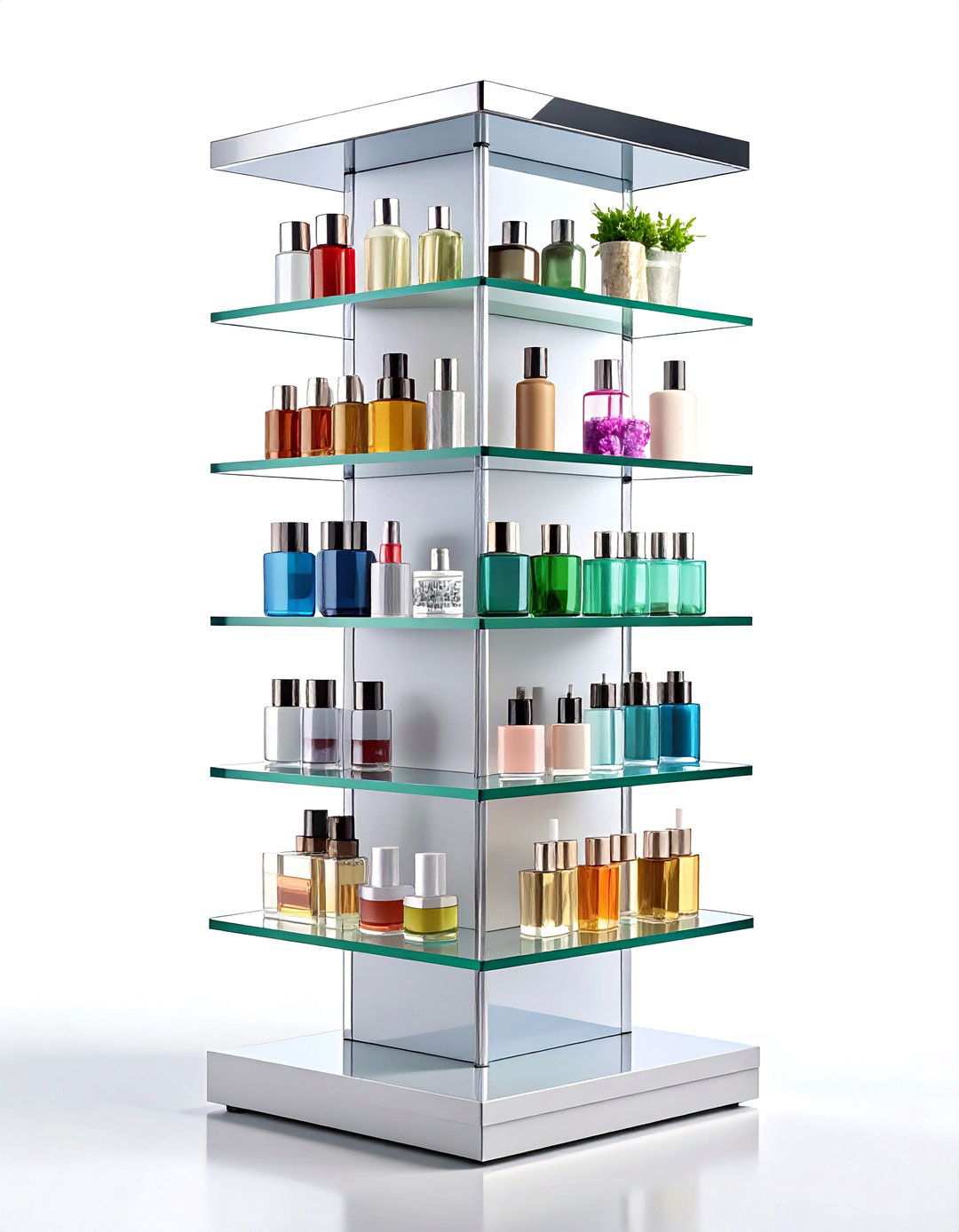 Tiered Acrylic Storage Tower - 24 vanity organization ideas