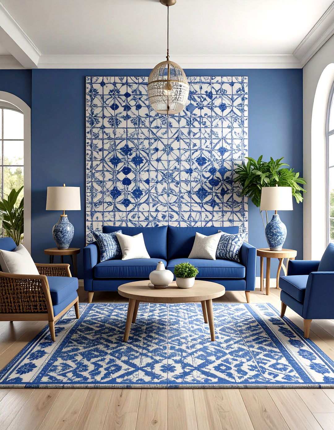 Tile Mosaic Feature Installations - 24 Living Room Accent Wall Ideas
