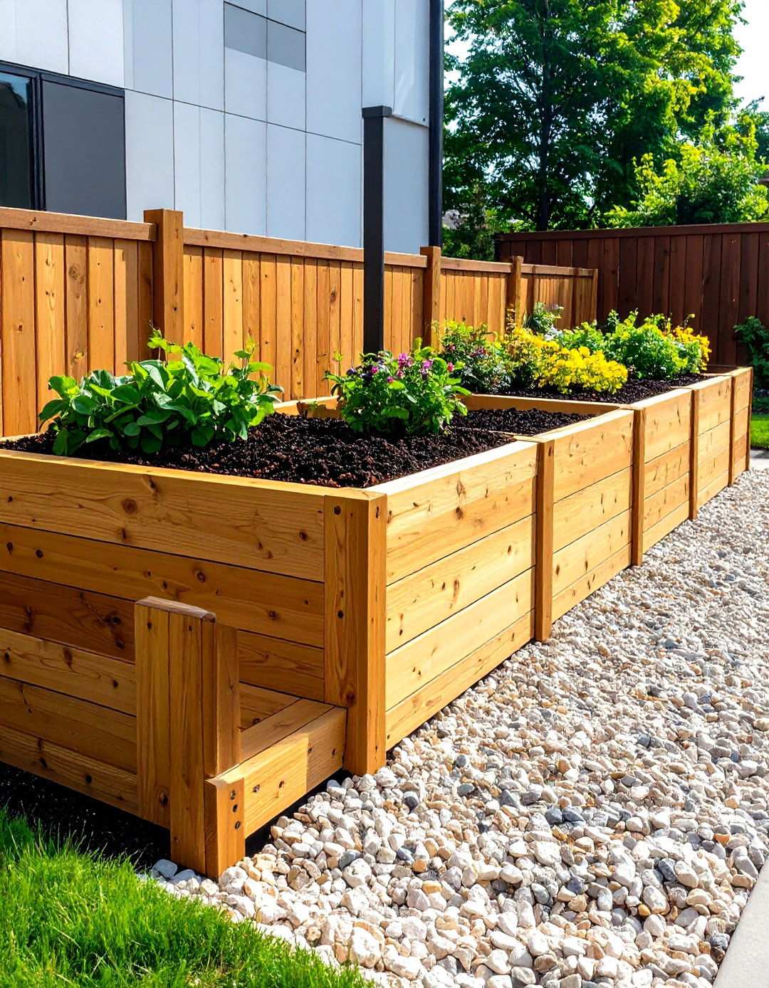 Timber Crib Wood Retaining Wall with Engineered Stability - 24 Wood Retaining Wall Ideas