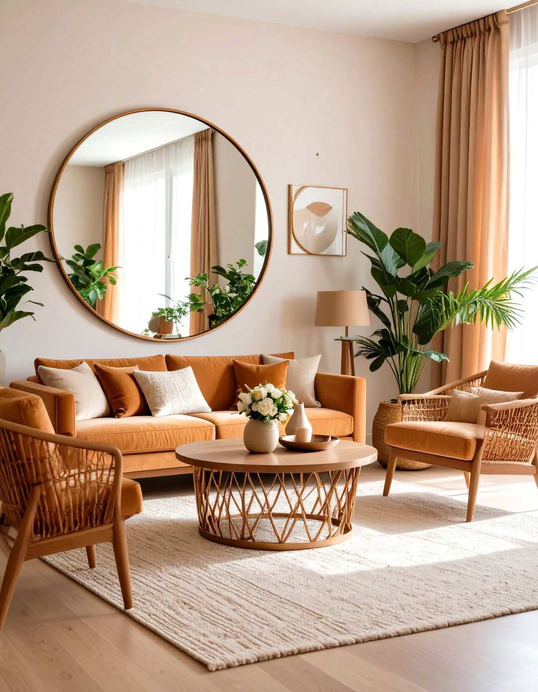 Tinted Glass Mirrors - 24 Living Room Mirror Ideas