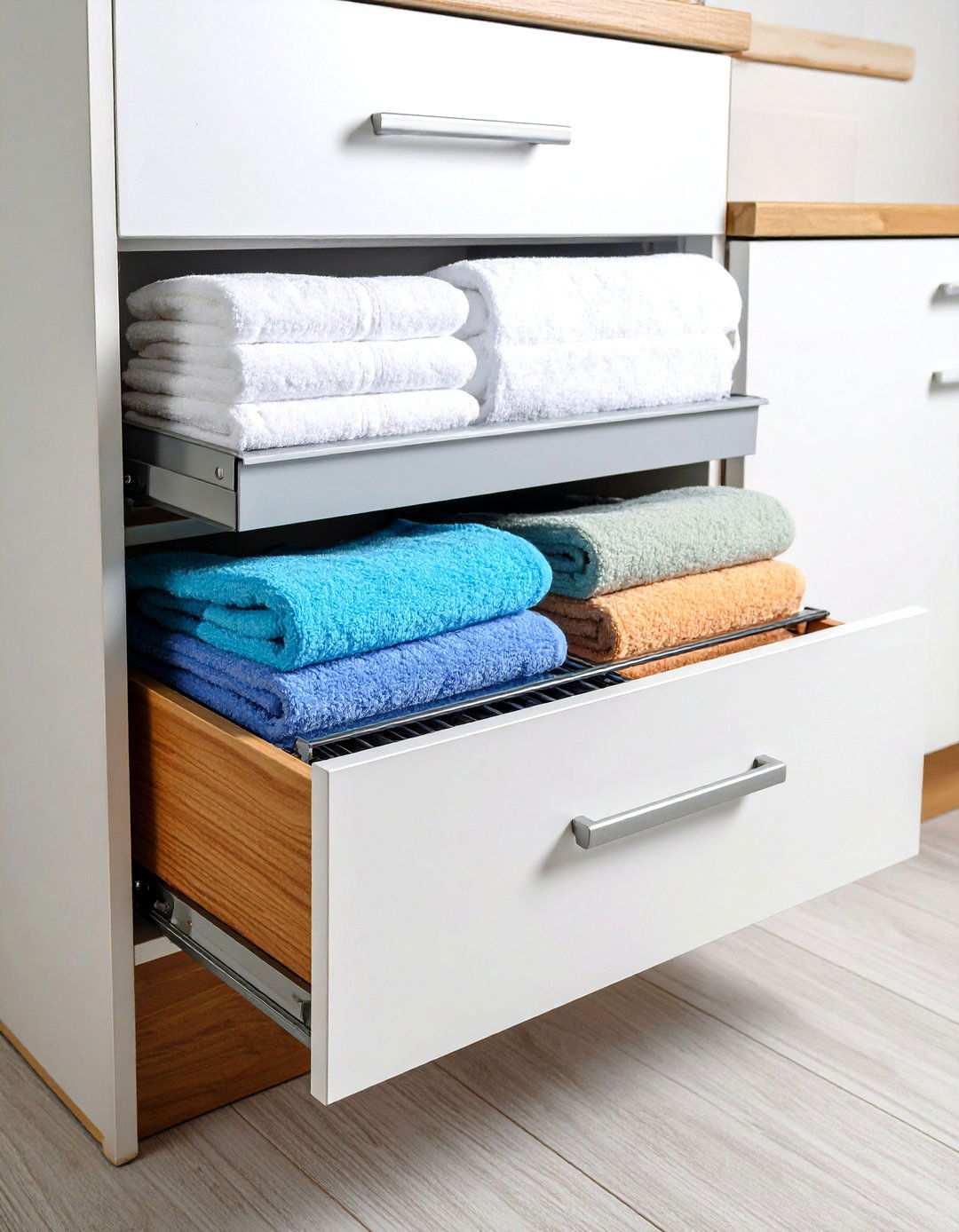 Towel Warming Drawer Systems - 24 Small Bathroom Storage Ideas
