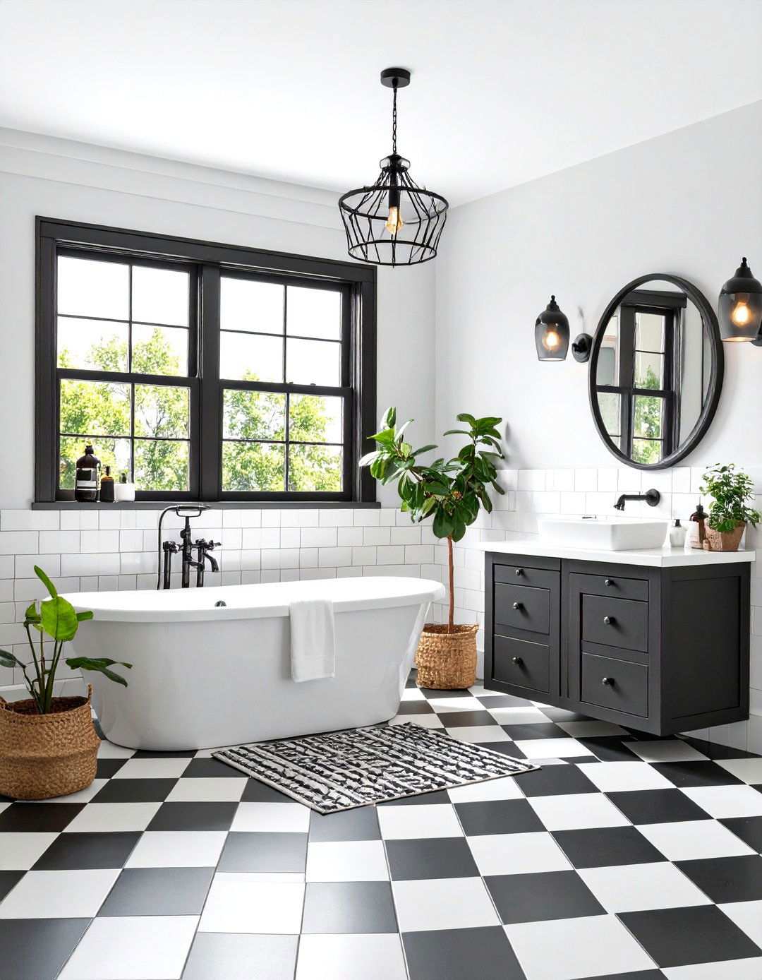 Traditional Black and White Bathroom - 24 Traditional Bathroom Ideas