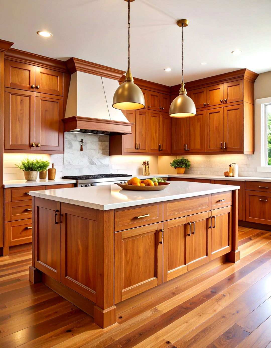 Traditional Cherry Shaker Cabinets - 24 Natural Cherry Kitchen Cabinets