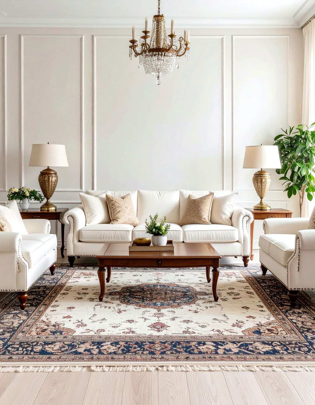 Traditional Elegance Reimagined - 24 White Couch Living Room Ideas