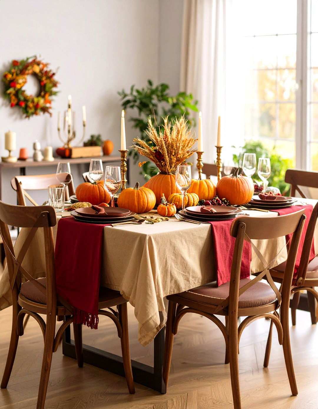 Traditional Harvest Table Setting - 24 Thanksgiving Decoration Ideas
