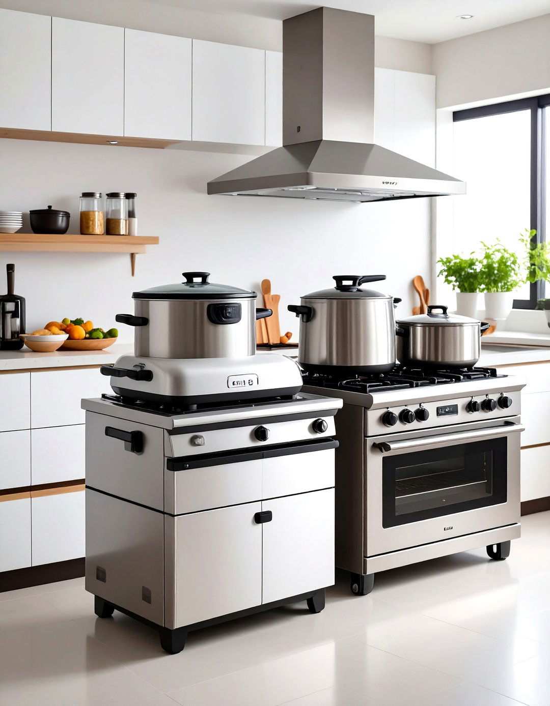 Traditional Japanese Appliance Integration and Modern Efficiency - 24 Japanese Style Kitchen Ideas