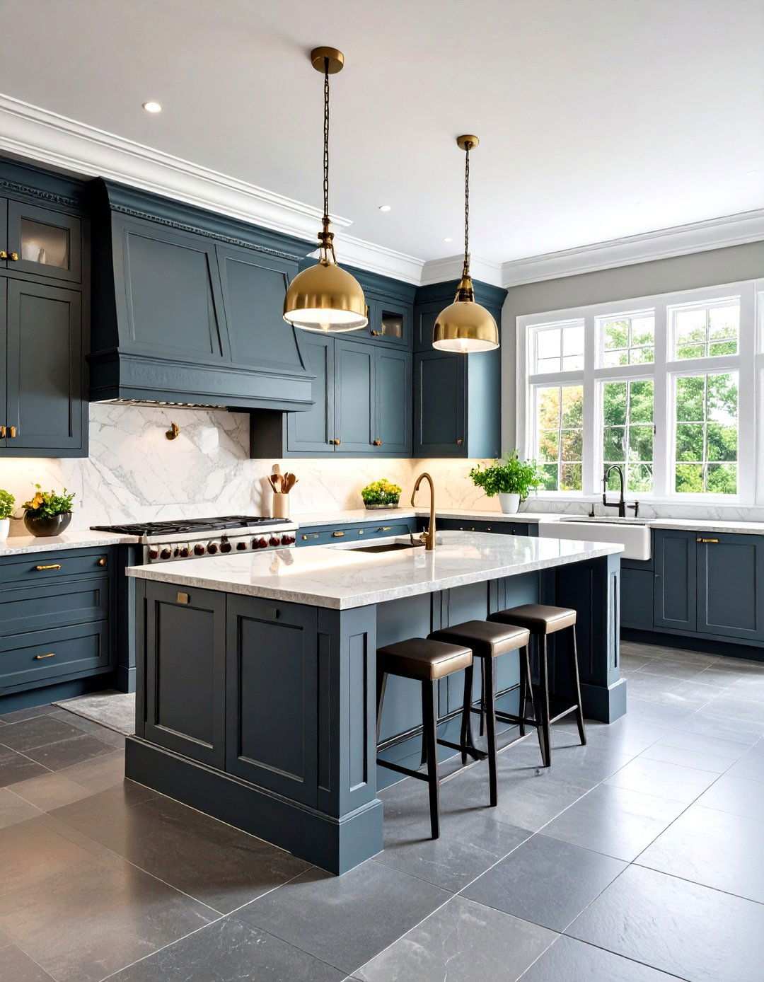 Traditional Kitchen Gray Slate Floors - 24 Kitchens With Slate Floors