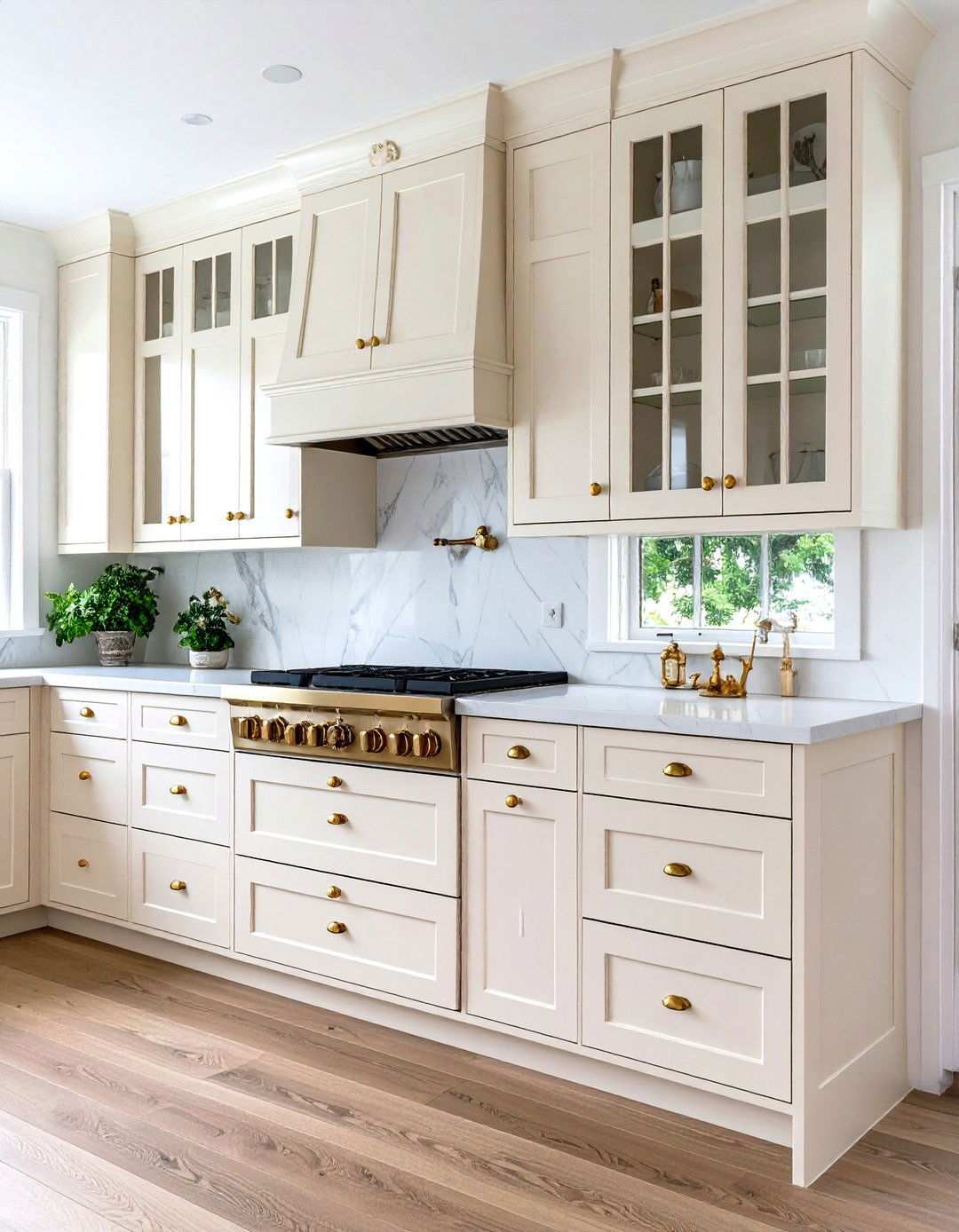 Traditional Off White Raised Panel Cabinets - 24 Off-white Kitchen Cabinets