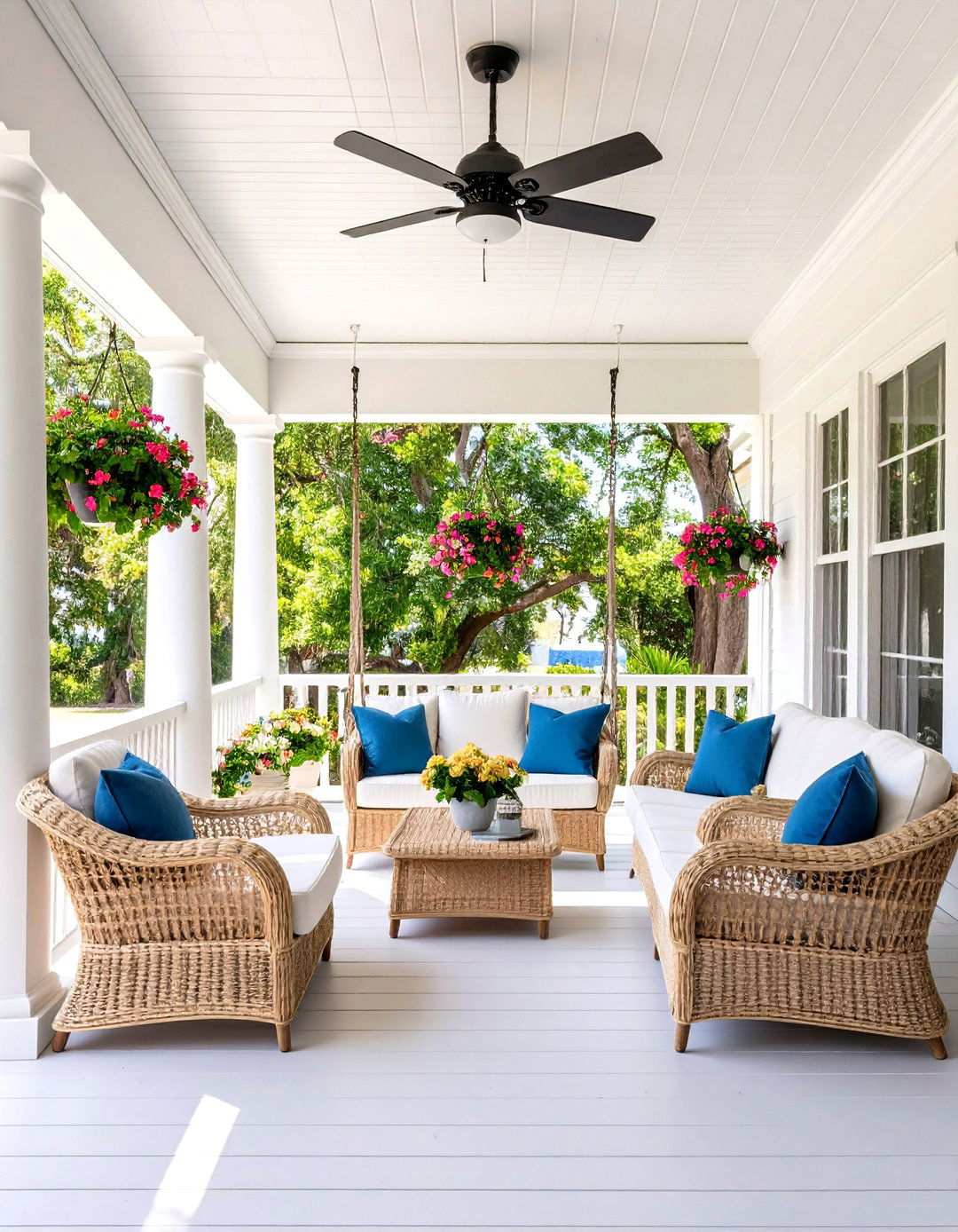 Traditional Southern Lanai with Classic Elements - 24 Lanai Porch Ideas