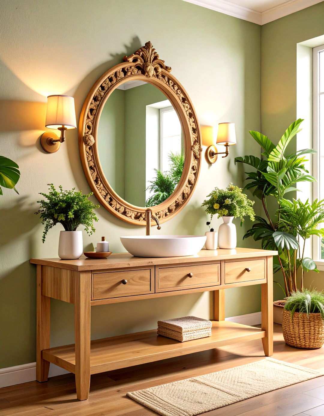 Traditional Vanity Mirror Bathroom - 24 Traditional Bathroom Ideas