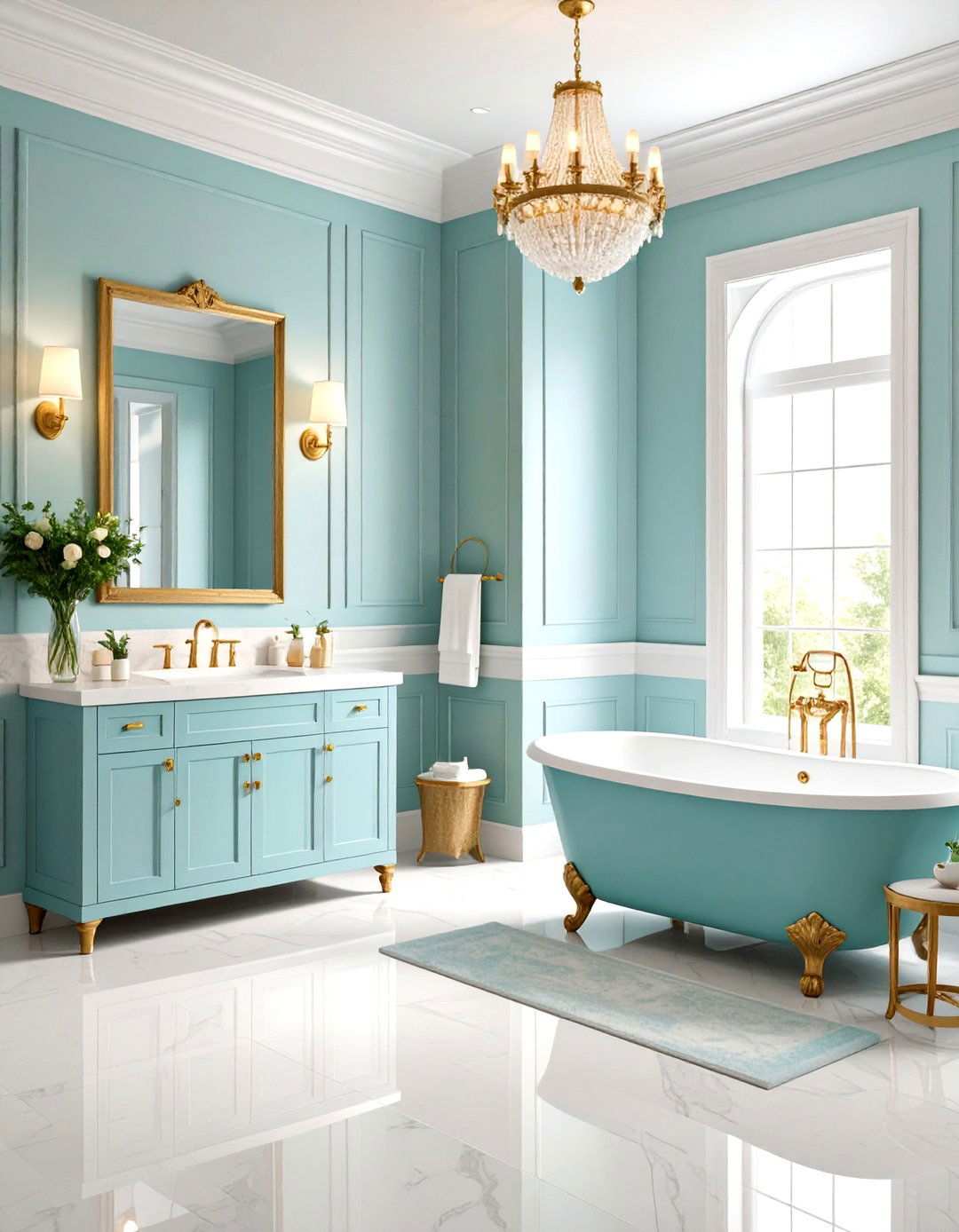 Traditional Wainscoting Bathroom - 24 Traditional Bathroom Ideas