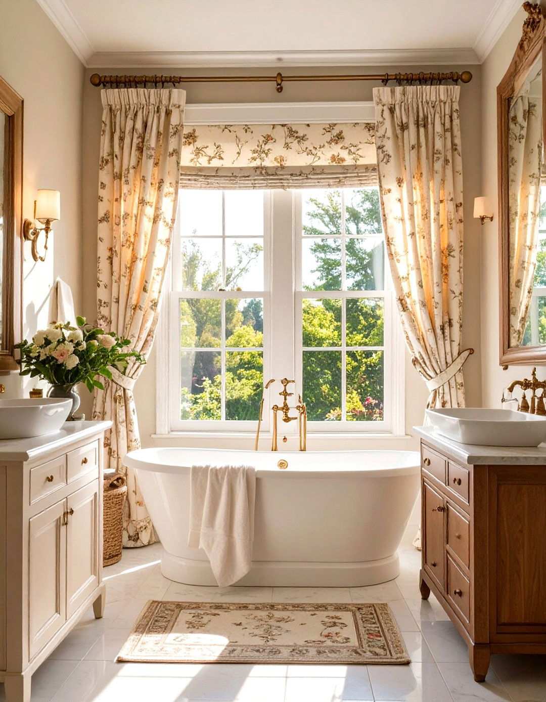 Traditional Window Treatment Bathroom - 24 Traditional Bathroom Ideas