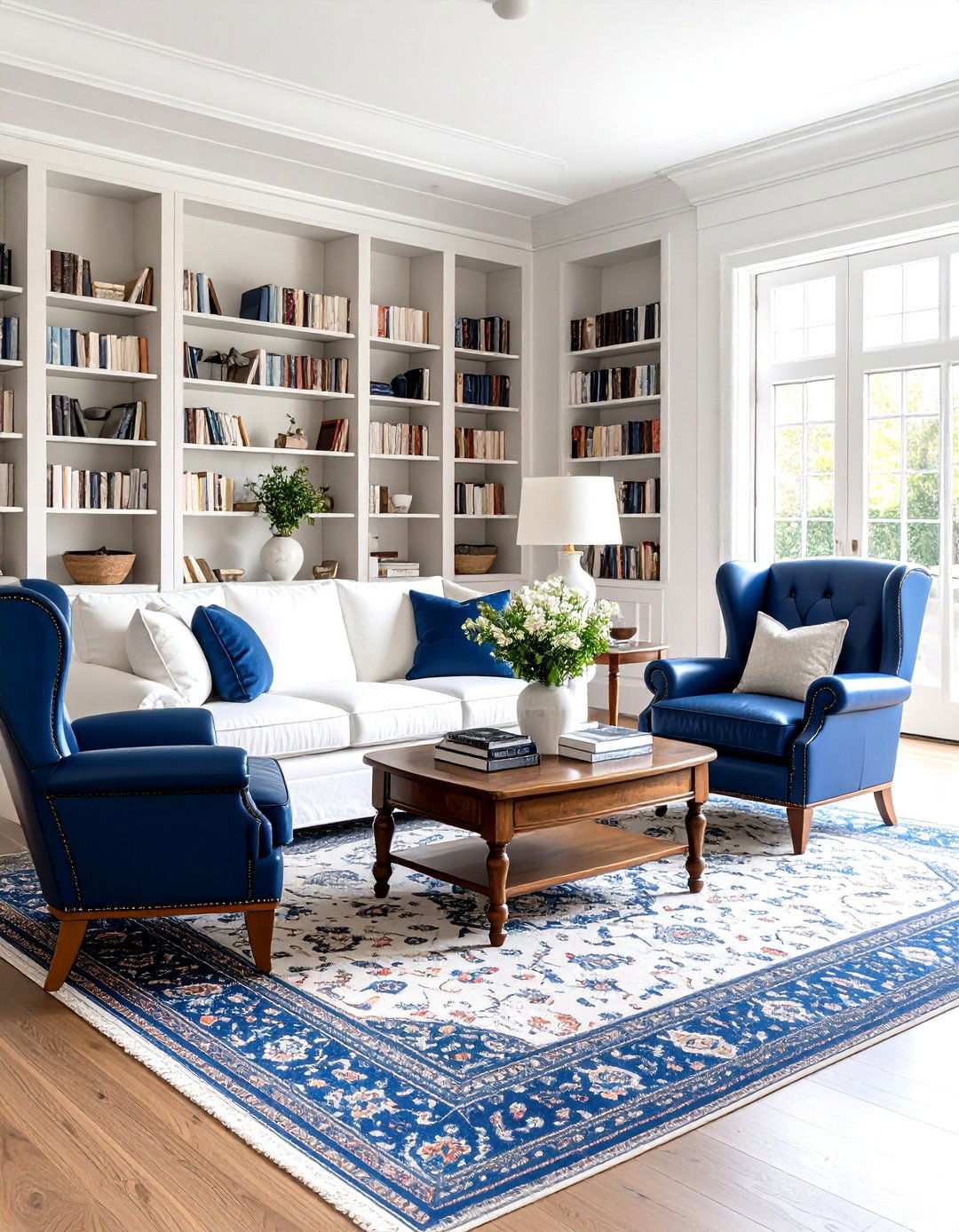 Traditional Wingback Chair Living Room - 24 Preppy Living Room Ideas