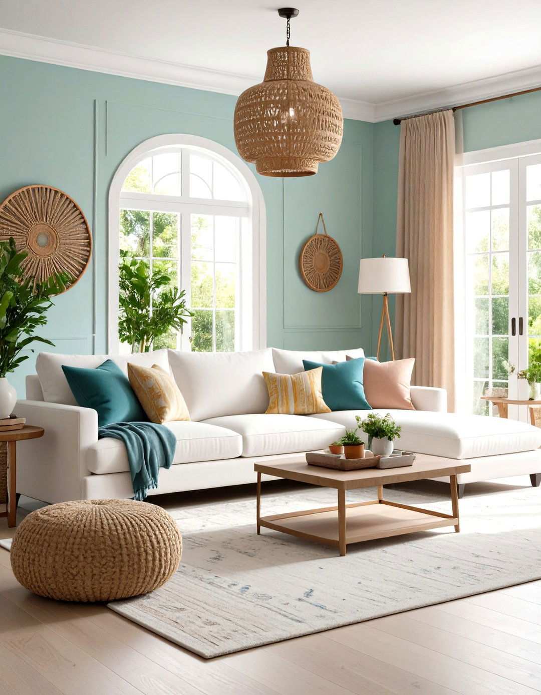 Transitional Comfort Balance - 24 White Couch Living Room Ideas