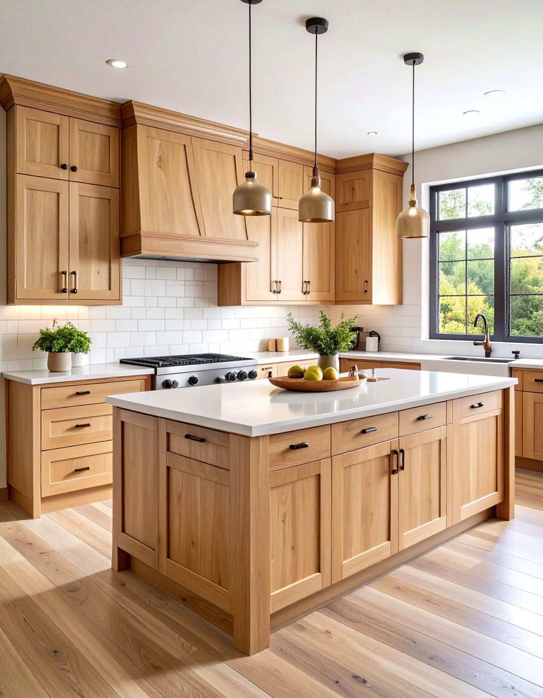 Transitional Maple Cabinet Kitchen - 24 Kitchens With Light Wood Cabinets